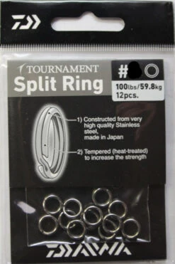 Daiwa TN Splitrings 7.1mm 27.9kg Size 4
