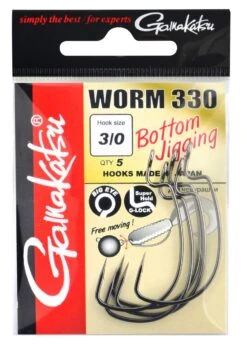 Gamakatsu Worm 330 Bottom Jigging Hooks Size 5/0 6 Gamakatsu Worm 330 Bottom Jigging Hooks Size 5/0 -Vis Tactiek Verkoop 1a9d11432596e9bd