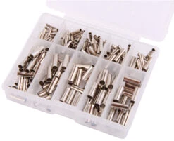 Assortiment Van 210 Sleeves Inclusief Tacklebox