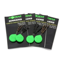 Korda Sinkers Green Medium (9 Stuks) -Vis Tactiek Verkoop ea34c9f5deb50556