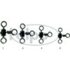 Kolpo Cross-Line Rolling Swivel Size 4 (10pcs)